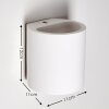 Galpones Applique Bianco, 1-Luce