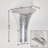 Nerola Applique Argento, 1-Luce