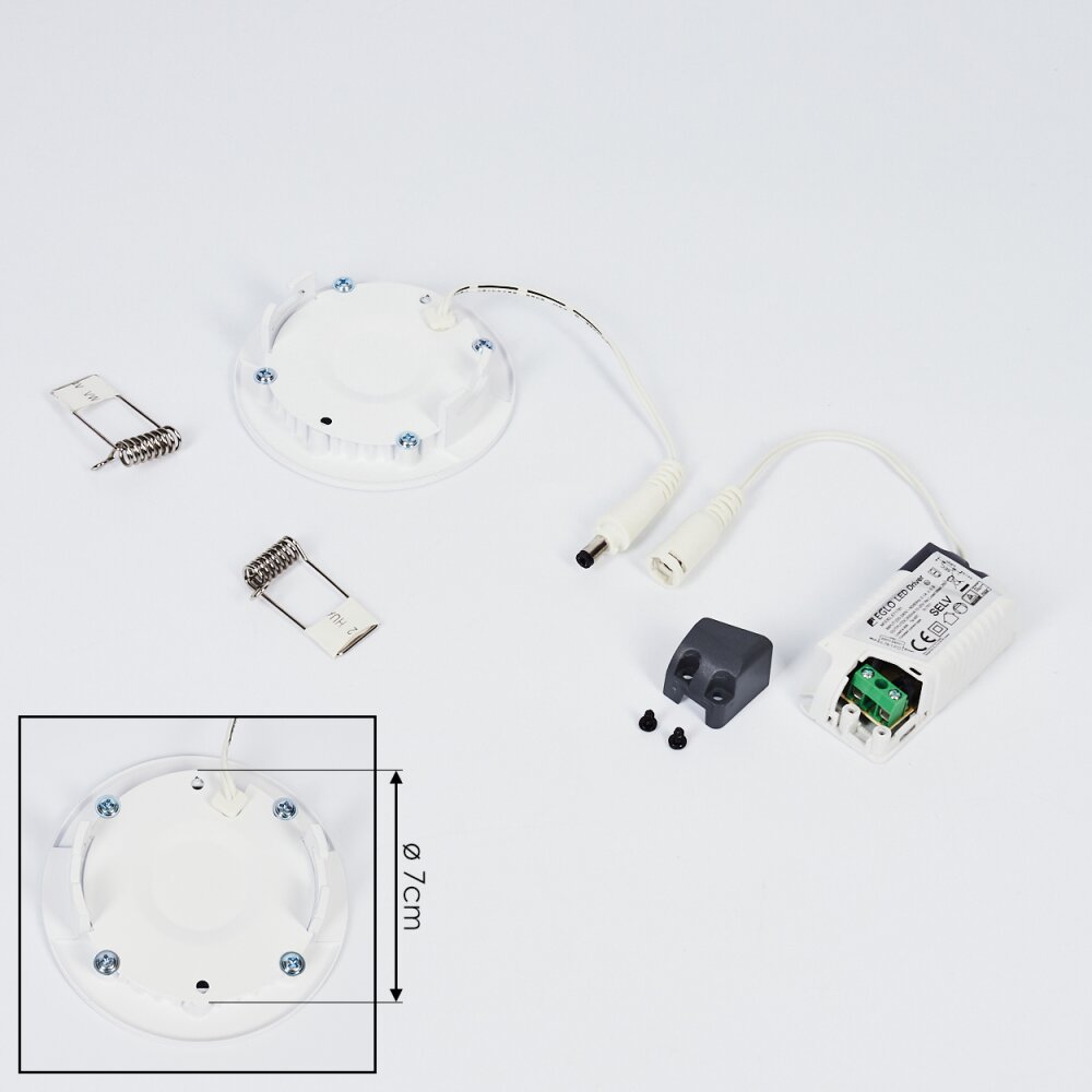 Finsrud Lampada da incasso LED Bianco, 1-Luce