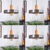 Lakewood Lampadario a sospensione Marrone scuro, Nichel opaco, 1-Luce