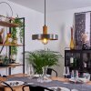 Lakewood Lampadario a sospensione Marrone scuro, Nichel opaco, 1-Luce