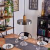Lakewood Lampadario a sospensione Marrone scuro, Nichel opaco, 1-Luce