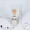Kumotu Lampada da tavolo Cromo, Grigio, 1-Luce