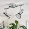 Morges Plafoniera LED Cromo, 2-Luci
