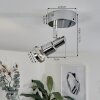Morges Plafoniera LED Cromo, 1-Luce