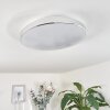Morges Plafoniera LED Cromo, Bianco, 1-Luce