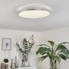 Morges Plafoniera LED Cromo, Bianco, 1-Luce