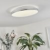 Morges Plafoniera LED Cromo, Bianco, 1-Luce
