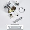 Morges Applique LED Cromo, 1-Luce