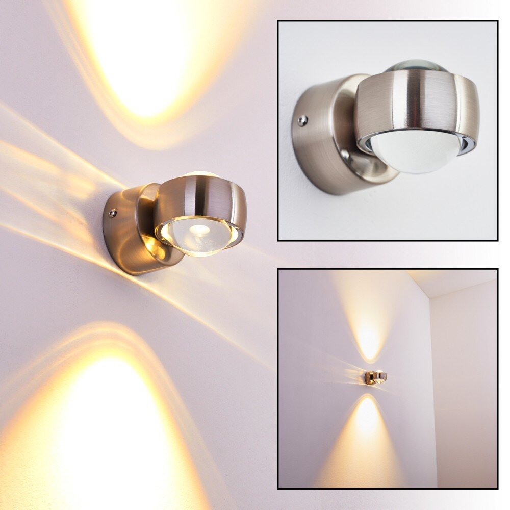 Rio Applique LED Argento, 2-Luci main product photo