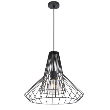 Globo CAVIA Lampadario a sospensione Nero, 1-Luce