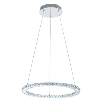 Eglo VARRAZO Lampada a sospensione LED Cromo, Cristallo ottico, 1-Luce