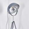 Bagdad Lampada da terra Blu, Cromo, Grigio, 1-Luce