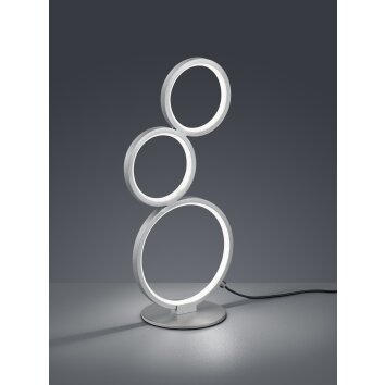 Trio-Leuchten Rondo Lampada da tavolo LED Argento, 1-Luce