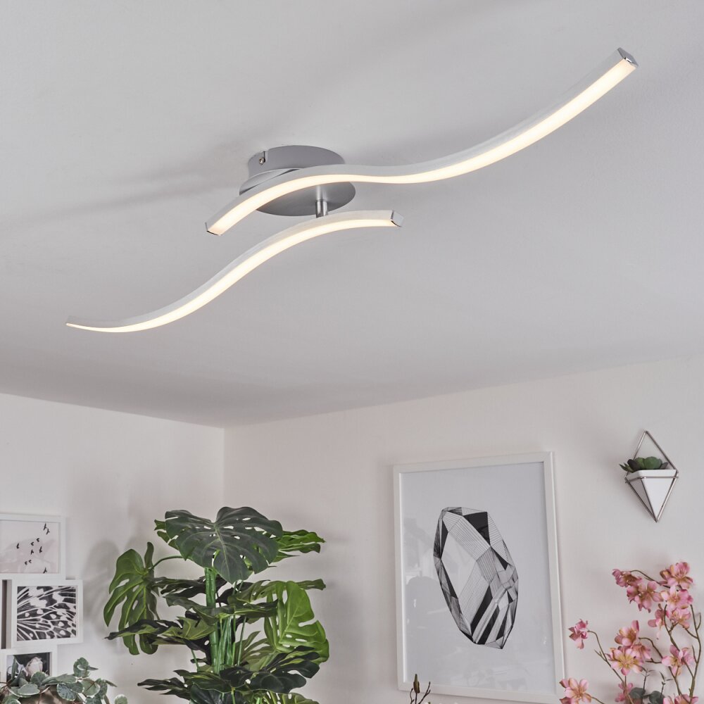 Mohlin Plafoniera LED Nichel, Bianco, 2-Luci main product photo
