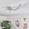Mohlin Plafoniera LED Nichel, Bianco, 2-Luci