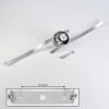 Mohlin Plafoniera LED Nichel, Bianco, 2-Luci