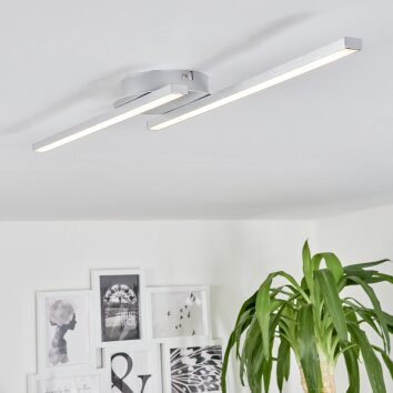 Correas Plafoniera LED Alluminio, 2-Luci