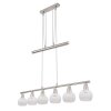 Lampadario a sospensione Globo OLLI Nichel opaco, 6-Luci