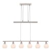Lampadario a sospensione Globo OLLI Nichel opaco, 6-Luci