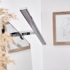 Morges Lampada da specchio LED Cromo, Bianco, 1-Luce