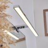 Morges Lampada da specchio LED Cromo, Bianco, 1-Luce