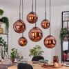 Gastor Lampadario a sospensione, Lampada a sfera, Lampada a sospensione Ramato, 6-Luci