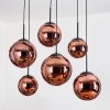 Gastor Lampadario a sospensione, Lampada a sfera, Lampada a sospensione Ramato, 6-Luci