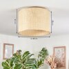 Sabadim Plafoniera beige, Écru, 1-Luce