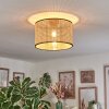 Ramila Plafoniera Écru, Nero, 1-Luce