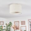Bassagoda Plafoniera beige, Bianco, 1-Luce