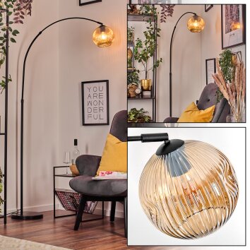 Ripoll Lampada da terra, Lampade ad arco Nero, 1-Luce