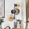 Koyoto Lampada a sfera, Applique Ambrato, Chiaro, Grigio fumo, 3-Luci