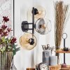 Koyoto Lampada a sfera, Applique Ambrato, Chiaro, Grigio fumo, 3-Luci