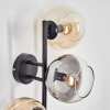 Koyoto Lampada a sfera, Applique Ambrato, Chiaro, Grigio fumo, 3-Luci