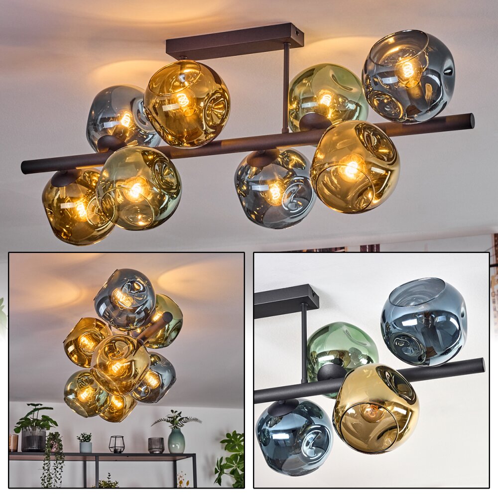 Ripoll Plafoniera, Lampada a sfera Blu, Oro, Verde, 8-Luci main product photo