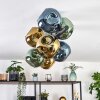 Ripoll Plafoniera, Lampada a sfera Blu, Oro, Verde, 8-Luci