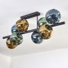 Ripoll Plafoniera, Lampada a sfera Blu, Oro, Verde, 8-Luci