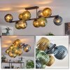 Koyoto Plafoniera, Lampada a sfera Blu, Oro, Verde, 10-Luci