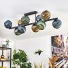 Koyoto Plafoniera, Lampada a sfera Blu, Oro, Verde, 10-Luci