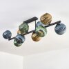 Koyoto Plafoniera, Lampada a sfera Blu, Oro, Verde, 10-Luci