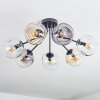Ripoll Plafoniera, Lampada a sfera Ambrato, Chiaro, Grigio fumo, 7-Luci