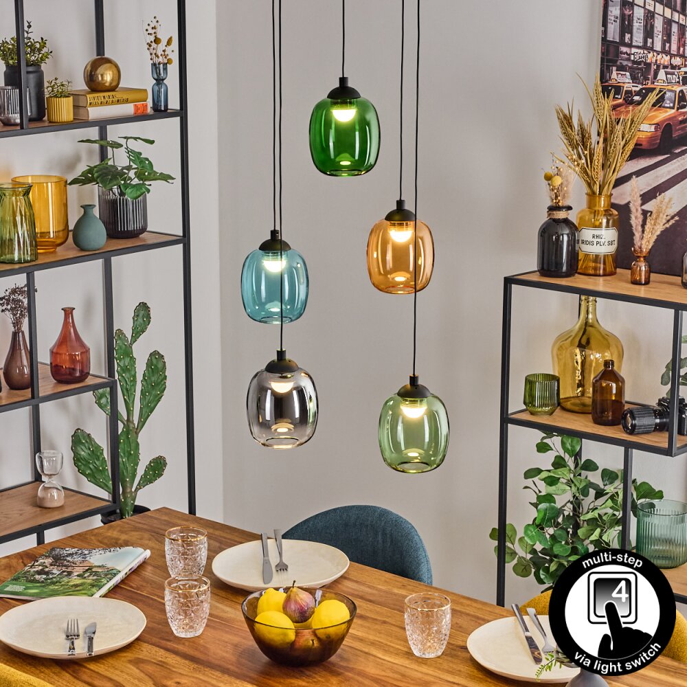 Lavel Lampadario a sospensione, Lampada a sospensione, Lampada a sospensione a cluster LED Nero, 1-Luce main product photo