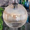 Koyoto Lampadario a sospensione, Lampada a sfera, Lampada a sospensione a cluster Ambrato, Chiaro, Grigio fumo, 4-Luci