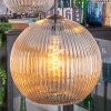 Koyoto Lampadario a sospensione, Lampada a sfera, Lampada a sospensione a cluster Ambrato, Chiaro, Grigio fumo, 4-Luci