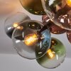 Gastor Plafoniera, Lampada a sfera Blu, Verde, Chiaro, Ramato, 10-Luci