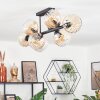 Koyoto Plafoniera, Lampada a sfera Ambrato, Chiaro, 8-Luci