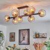 Koyoto Plafoniera, Lampada a sfera Ambrato, Chiaro, 8-Luci