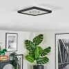 Simonstorp Plafoniera, Panel LED Nero, Bianco, 1-Luce