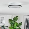 Onara Plafoniera, Panel LED Nero, Bianco, 1-Luce